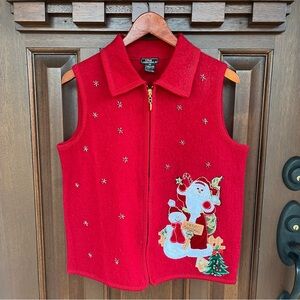 Boiled Wool Christmas Sweater Vest